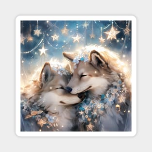 Wolfdogs In Love Magnet