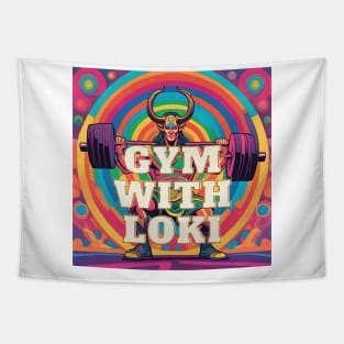 Gym with Loki Tapestry