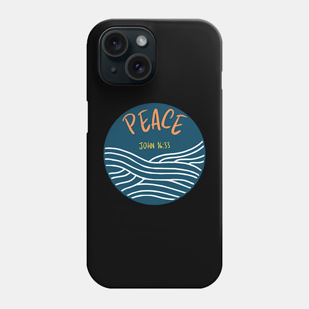 Bible verse peace design - Christian apparel Phone Case by Onyi