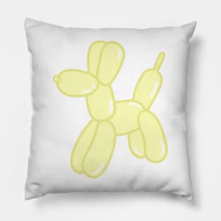 Yellow Balloon Dog Pillow