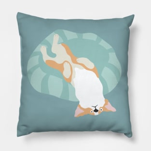 Classic corgi day - look at the world the right way Pillow