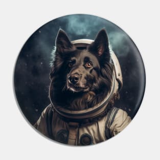 Astro Dog - Belgian Sheepdog Pin