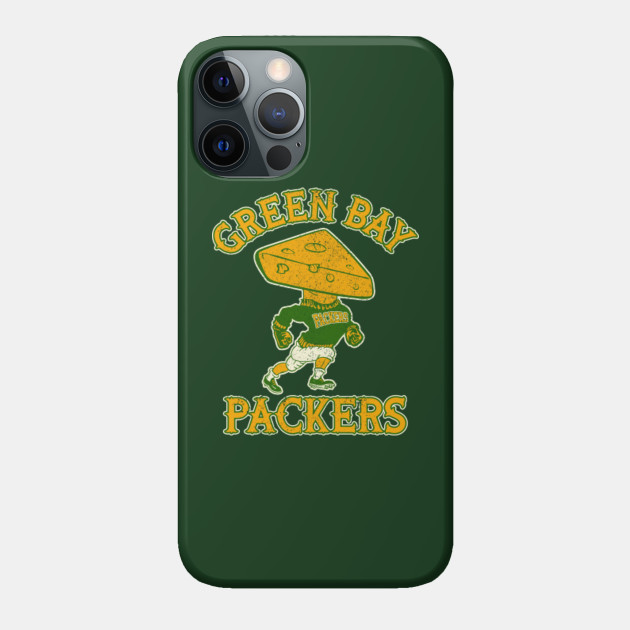 Retro Style Green Bay Packers Cheese Head - Green Bay Packers - Phone Case