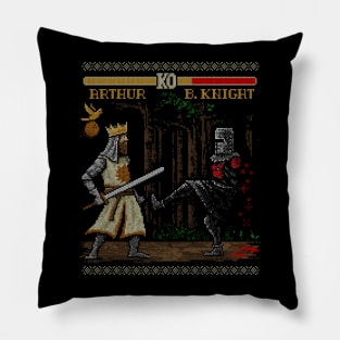 Epic Fight Ugly Holiday Sweater Pillow