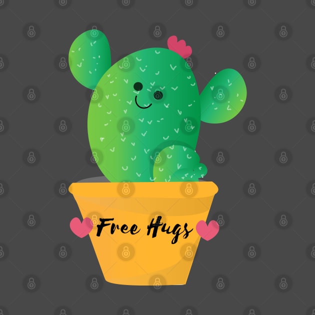 Free Cactus Hugs by Heartfeltarts