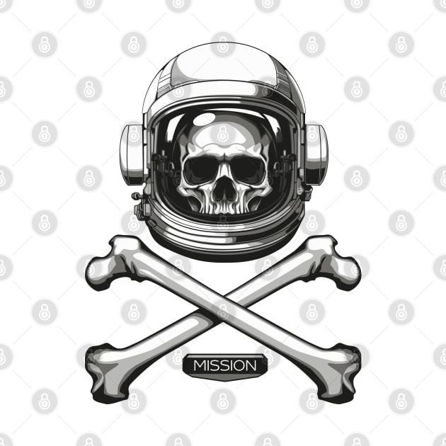 Astronaut skull. by art object