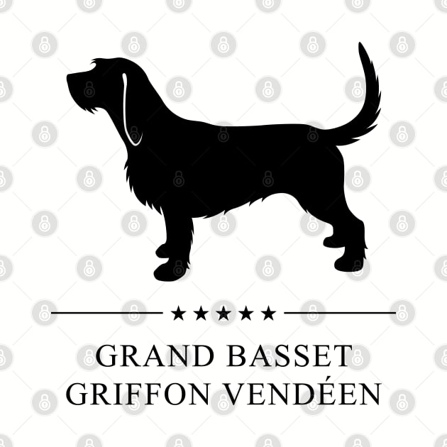 Grand Basset Griffon Vendeen Black Silhouette by millersye