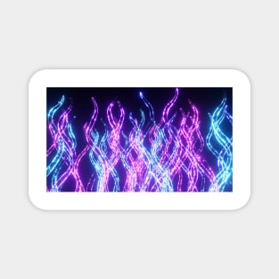 Magical Colorful Frozen Icicle Flames Magnet