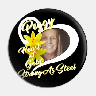 Peggy - Heart of Gold Pin