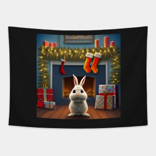 Christmas Bunny Tapestry