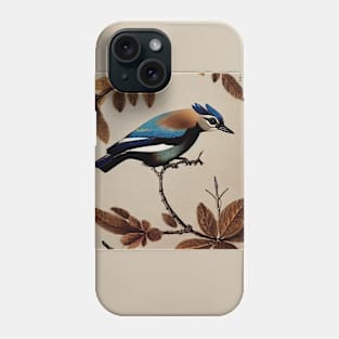 Blue Eurasian Jay Phone Case