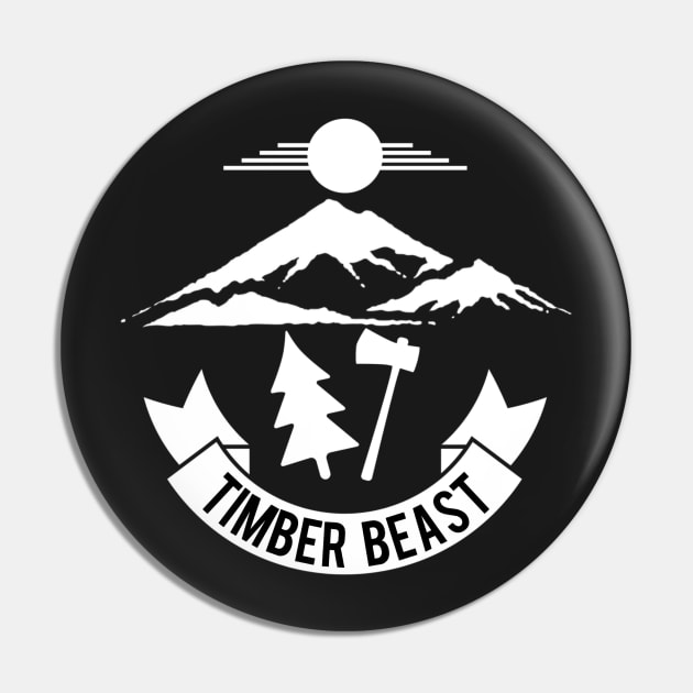 Timber Beast Lumberjack Pin by atheartdesigns