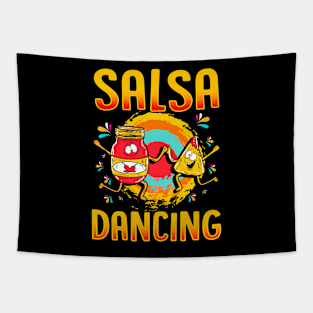 Funny Salsa Dancing Gift For Foodie Tapestry