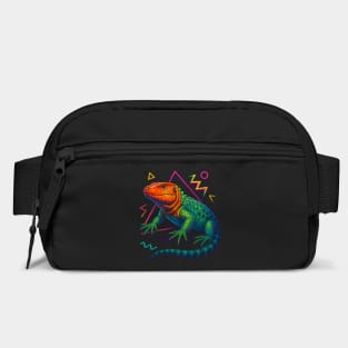Retro Neon Caiman Lizard Bag