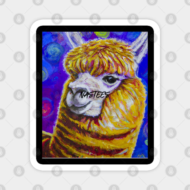 Abstract Alpaca Magnet by YungBick