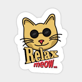 Cute Cat Relaxed Magnet