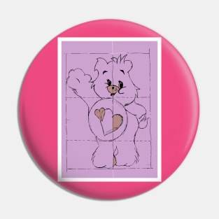 Care Bear Blueprint Pin