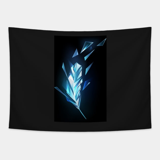 Crystal Ice Feather Tapestry by Blackmoon9