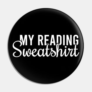 My Reading Sweatshirt Pin