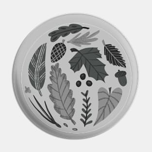 Monochromatic Leaves and Pine Cones Pin