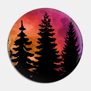 Forest Painting Pin