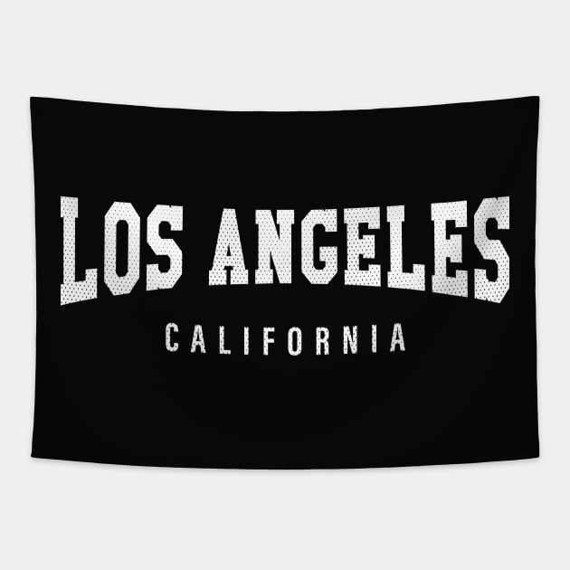 Los Angeles, California - CA Football Typography Tapestry by thepatriotshop