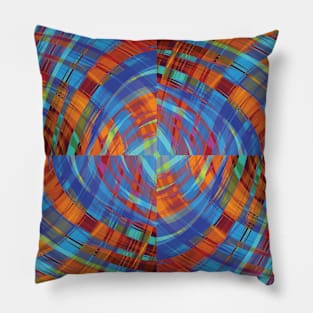 Cubed Ripple Plaid 5 Pillow