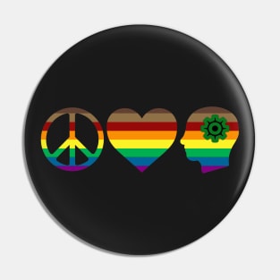 Peace, Love, and Understanding Pin