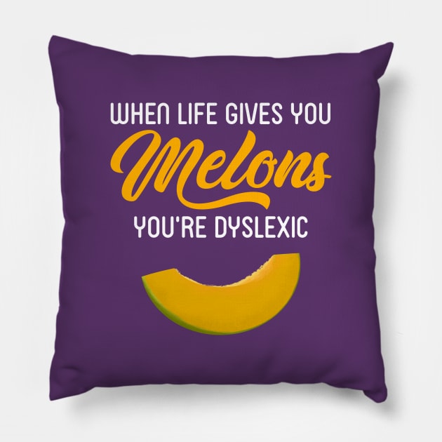 When Life Gives You Melons Pillow by IlanB