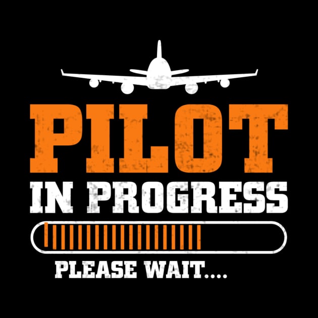 Pilot In Progress Future Pilot Funny Aviation Lover by Visual Vibes