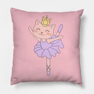 Princess Ballerina Cat Pillow