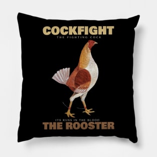 The Vintage Rooster Painting Pillow