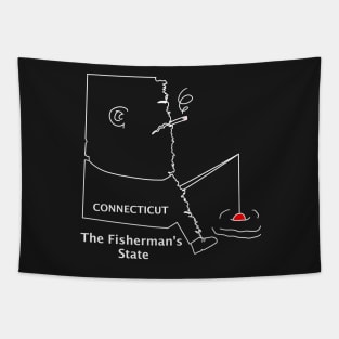 A funny map of Connecticut Tapestry