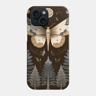 Pine forest and butterfly Phone Case