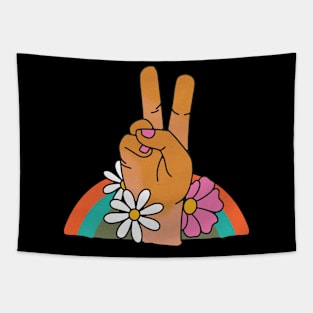 70s Peace Sign Tapestry