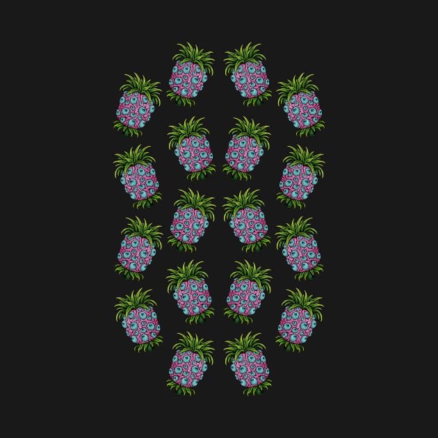 Scary Pineapple pattern by LillyRise