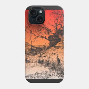 Sunset Over Forest Swamp Phone Case