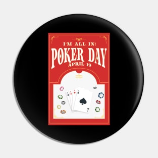 Poker Day - All in Pin