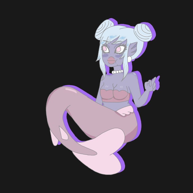 Angry Mermaid by Pink_lil_Ghost