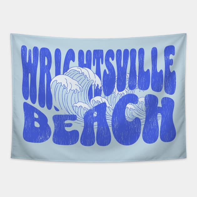 Wrightsville Beach, NC Summertime Vacationing Waves Tapestry by Contentarama