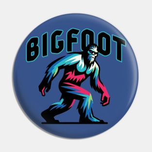 Mysterious Bigfoot Silhouette Cryptid T-Shirt - Discover the Giant of the Forest Pin