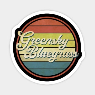 vintage vibes greensky bluegrass Magnet