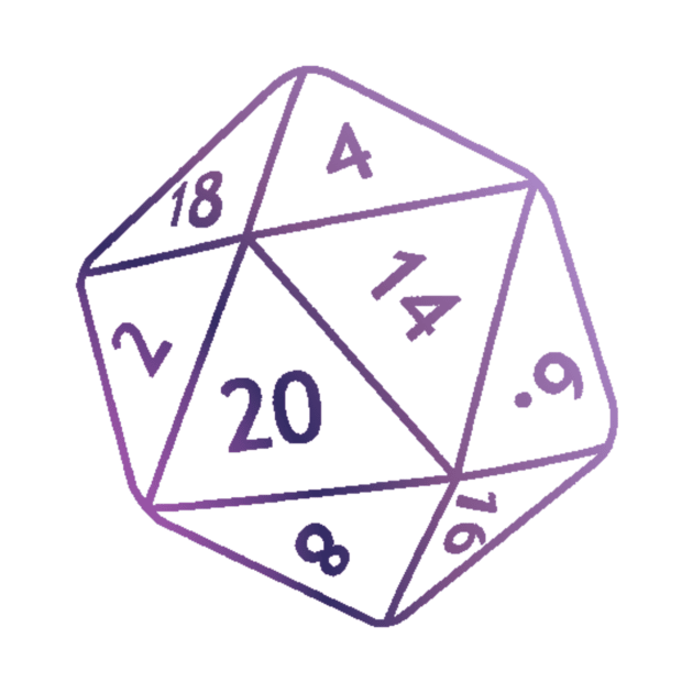 Purple Dice by VileSorcery