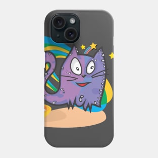 Magic Pets: Funny Cat Cata-Vento Shines Phone Case