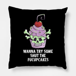 Pastel Goth Cupcake Meme Kawaii Gothic Sarcastic Eboy Egirl Pillow