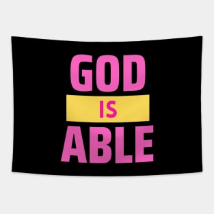 God Is Able | Christian Tapestry