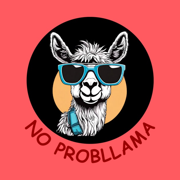 No Probllama  | Llama Pun by Allthingspunny