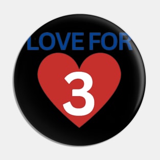 Damar Hamlin - Hamlin - Love For 3 - Love For Hamlin - Pray for Damar Hamlin (4) Pin