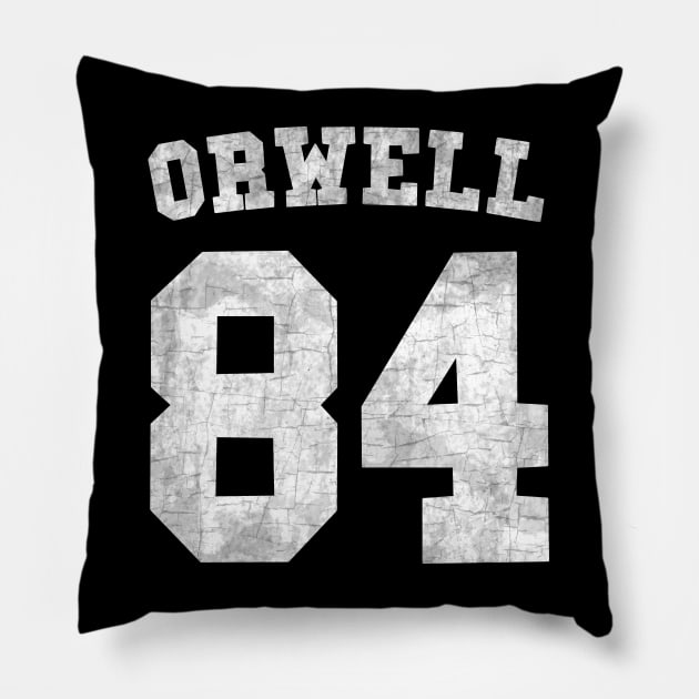 Orwell 84 Pillow by valentinahramov