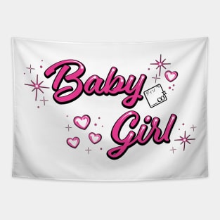 Baby Girl Airbrush Graffiti Design Tapestry